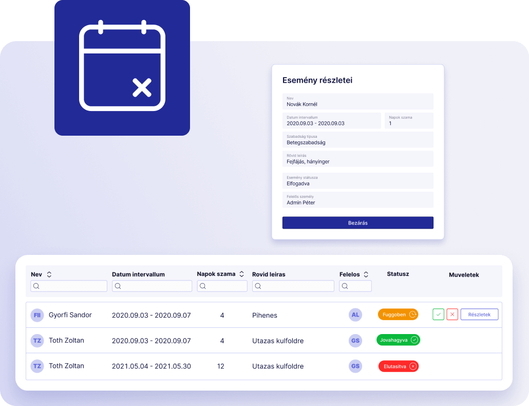 UI snippets of the function